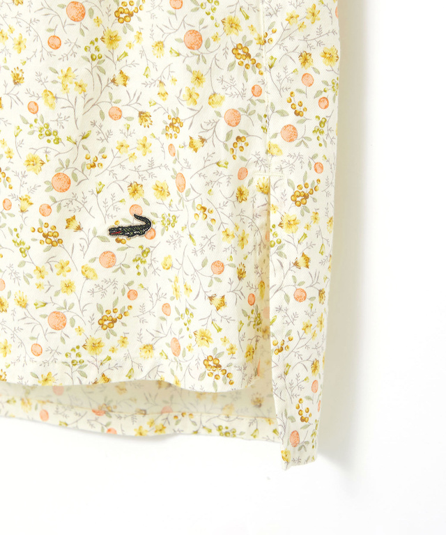 花柄 スタンドカラー チュニック