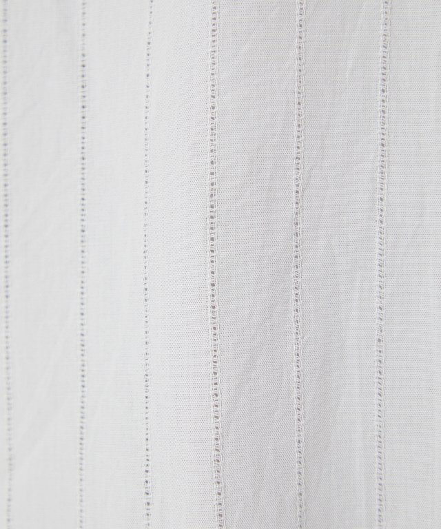 スタンドカラー シアー ブラウス