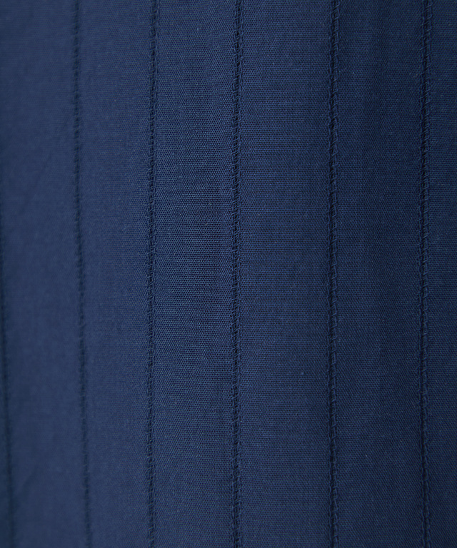 スタンドカラー シアー ブラウス