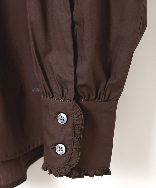 ピンタック フリル ブラウス【一部店舗限定】