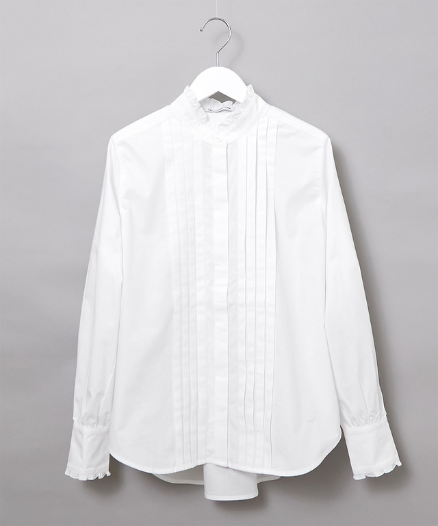 ピンタック フリル ブラウス【一部店舗限定】