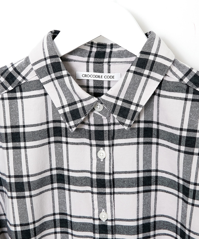 コットンツイル レギュラーカラー ブラウス