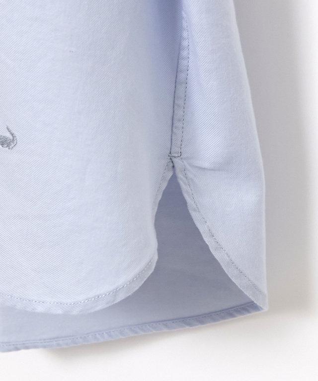 ツイル パールボタン ブラウス【一部店舗限定】