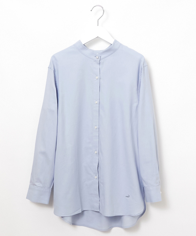 ツイル パールボタン ブラウス【一部店舗限定】