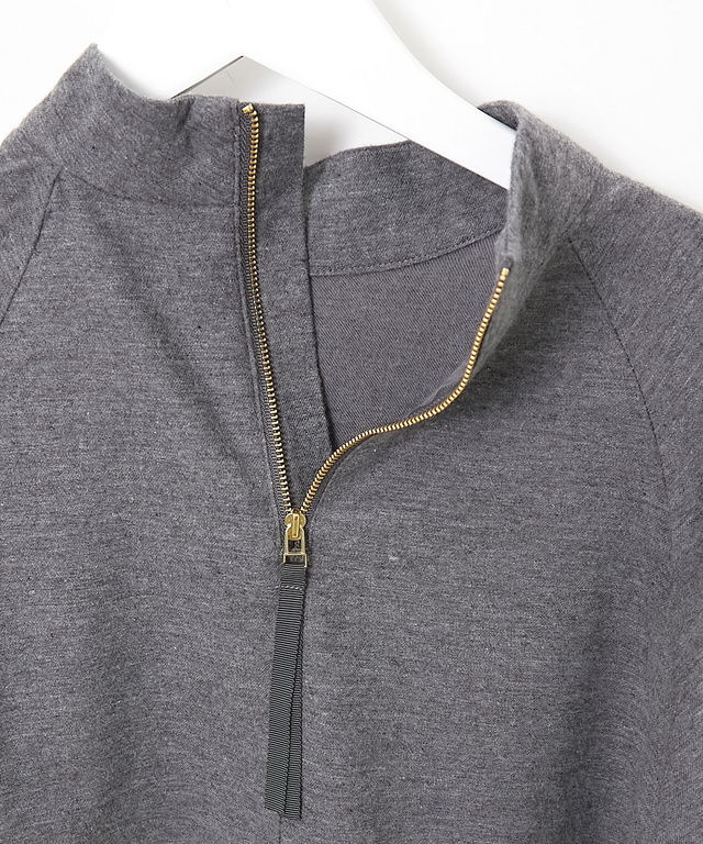 フランネル ハイネック ブラウス【一部店舗限定】