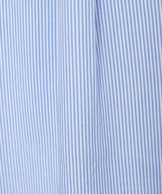 襟フリル ロンドンストライプ ブラウス【一部店舗限定】