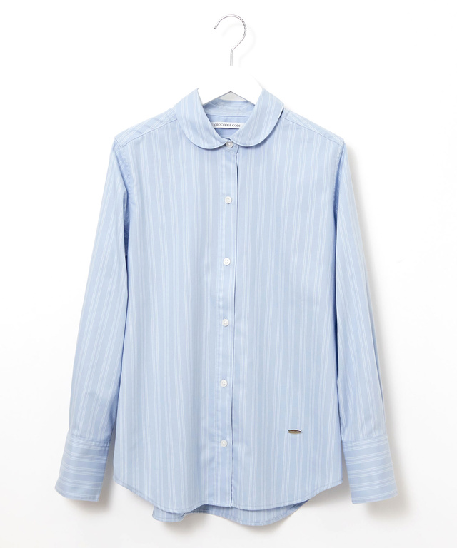 ノンアイロン ストライプ柄 ブラウス