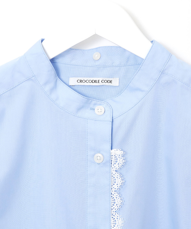 3WAYレース バンドカラー ブラウス