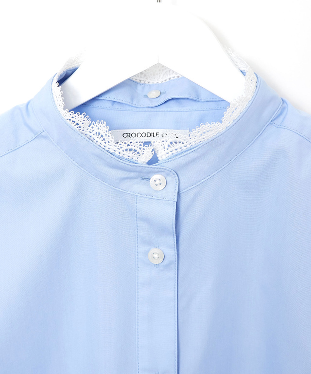 3WAYレース バンドカラー ブラウス