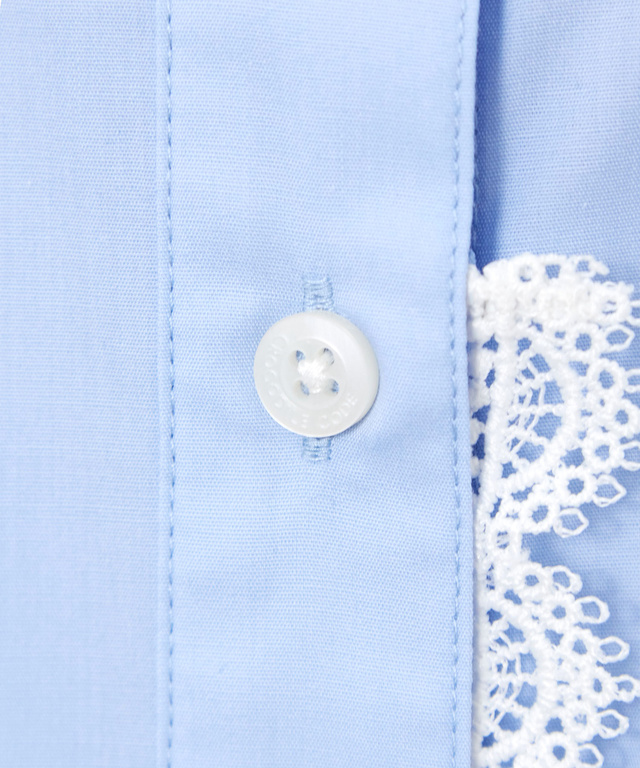 3WAYレース バンドカラー ブラウス