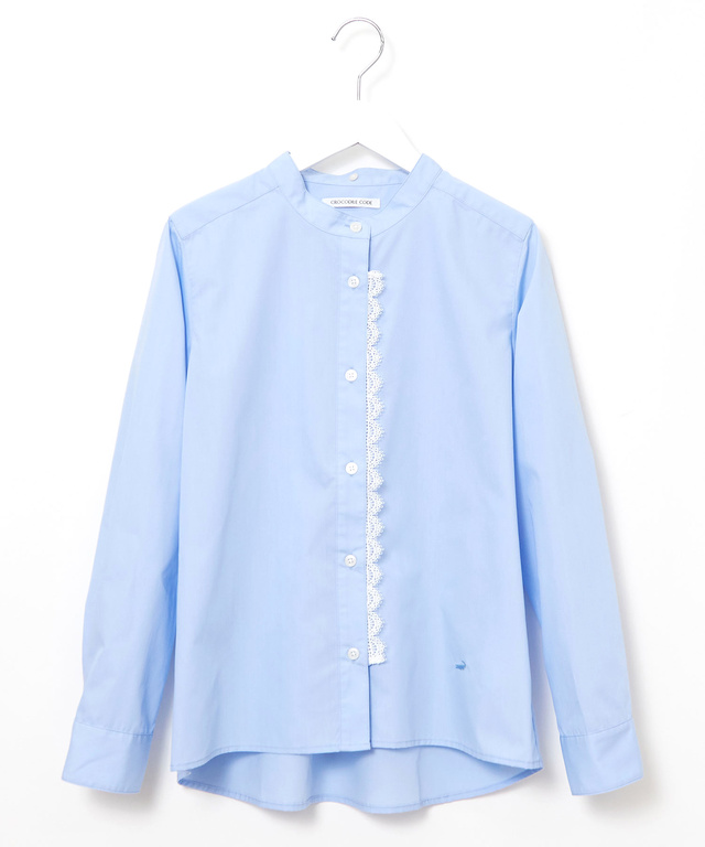 3WAYレース バンドカラー ブラウス