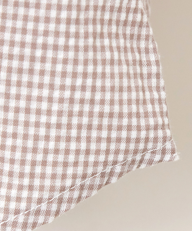 サッカー ギンガムチェック ブラウス