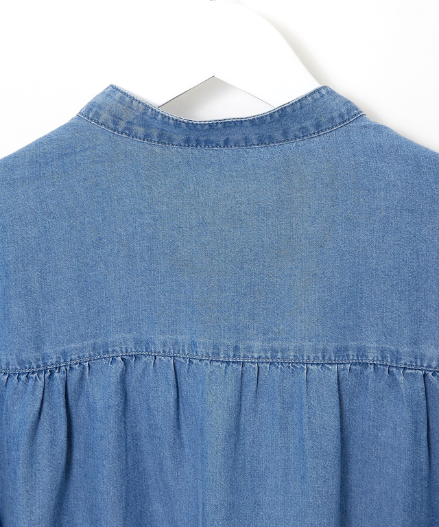 フロントギャザー ブラウス