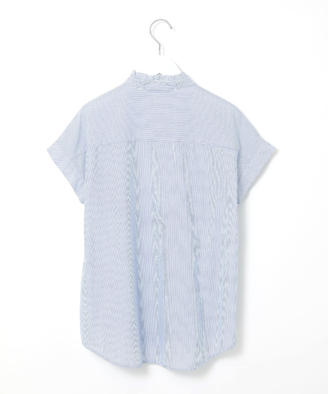 フリル襟 サッカーブラウス【オンラインショップ・一部店舗限定】