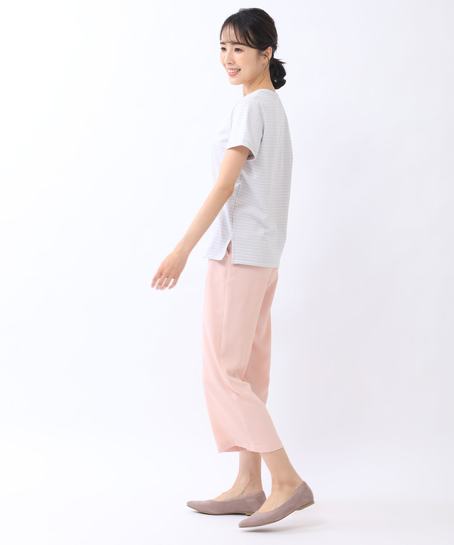ヨットプリント ボーダー Tシャツ
