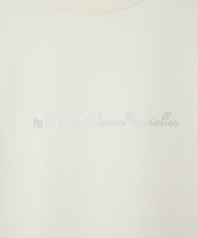 パールプリント ロゴ Tシャツ