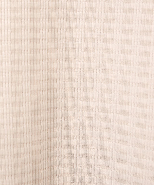 シアー モックネック カットソー