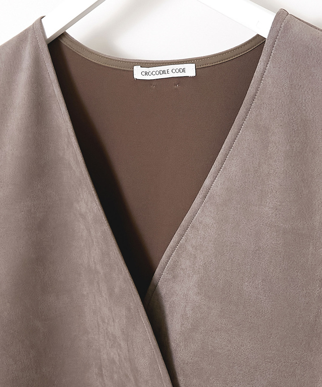 微起毛 Vネック ジャンパースカート【一部店舗限定】