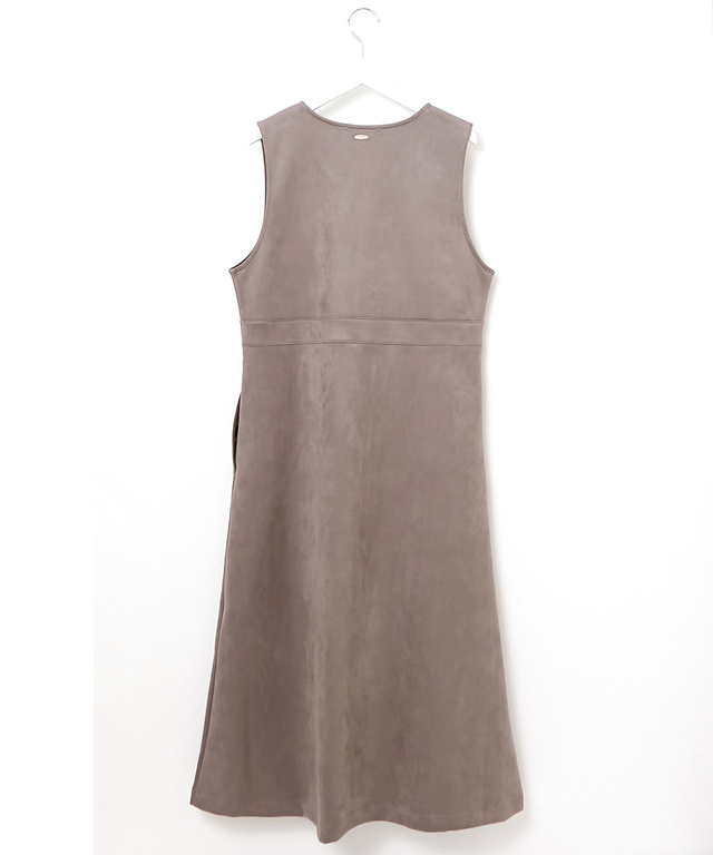 微起毛 Vネック ジャンパースカート【一部店舗限定】