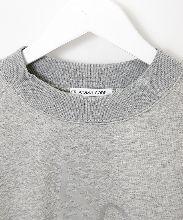 裏毛 箔プリント スウェット