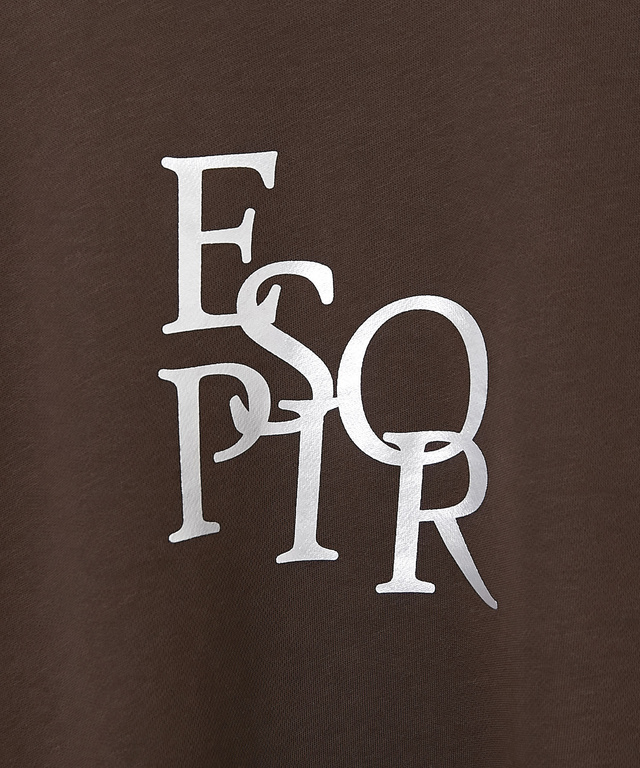 裏毛 箔プリント スウェット