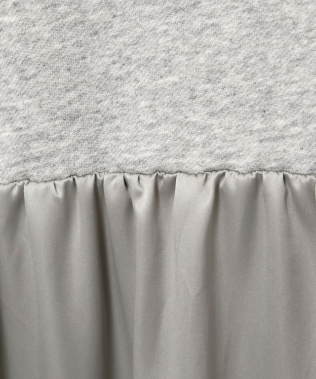 サテンドッキング ギャザー ワンピース【一部店舗限定】