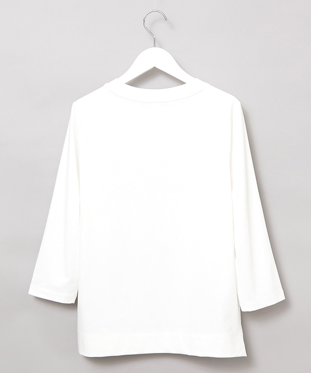 天竺 グラフィック 七分袖Tシャツ
