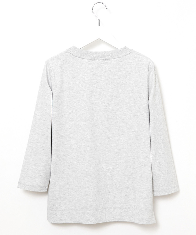 天竺 グラフィック 七分袖Tシャツ