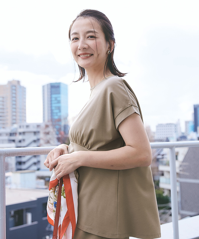 ノースリーブ ペプラムデザイン カットソー【一部店舗限定】