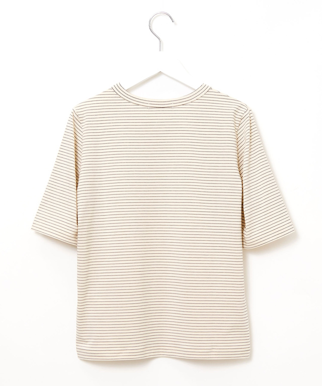 フライス ラメボーダー Tシャツ