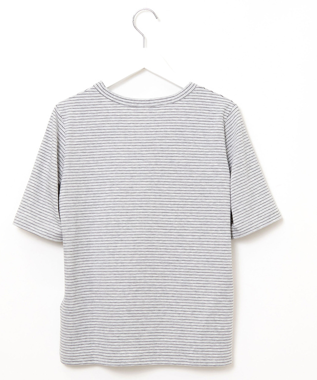 フライス ラメボーダー Tシャツ