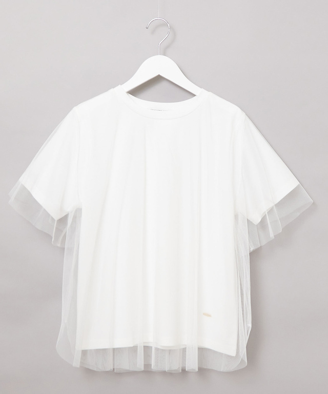 チュール レイヤード風 Tシャツ