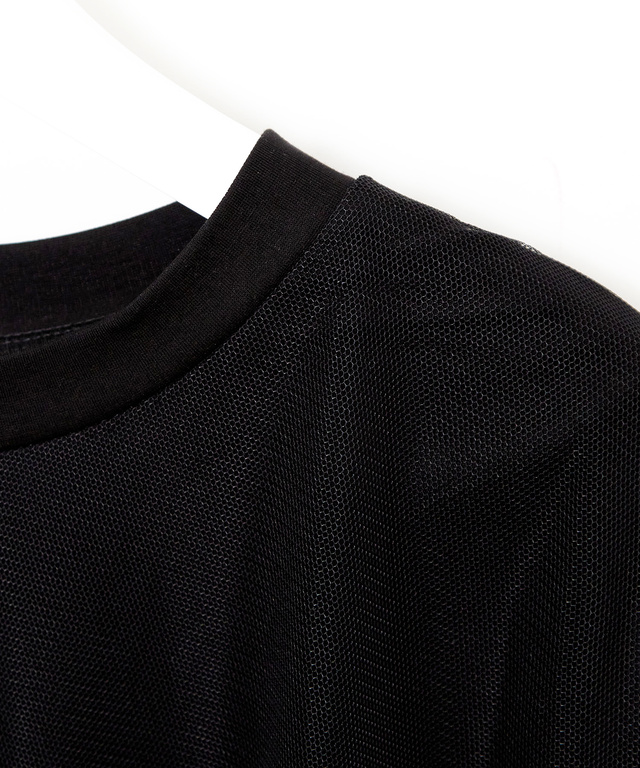 チュール レイヤード風 Tシャツ