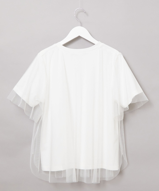 チュール レイヤード風 Tシャツ