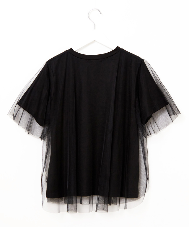 チュール レイヤード風 Tシャツ