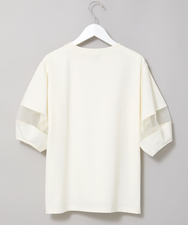 チュール切り替え デザイン Tシャツ