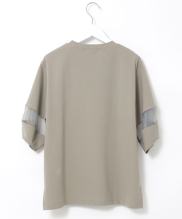 チュール切り替え デザイン Tシャツ