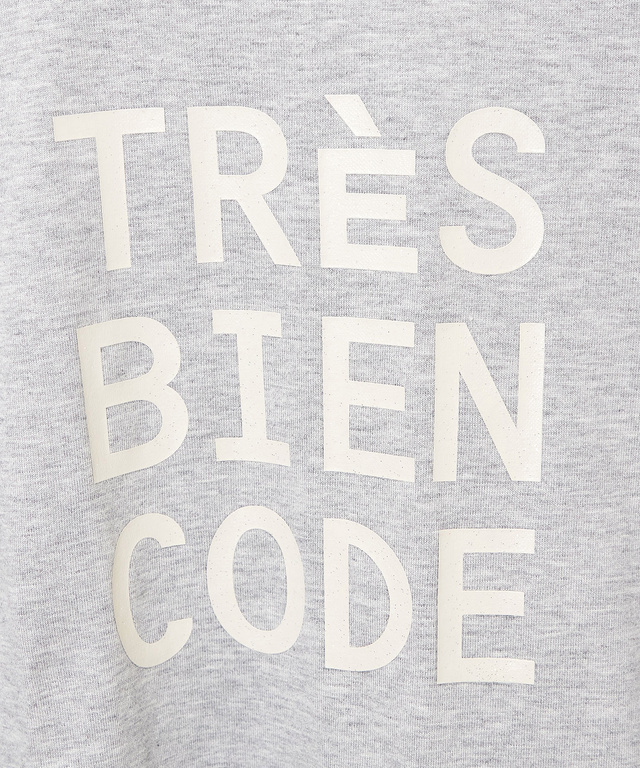 コットンブレンド ラメプリント Tシャツ