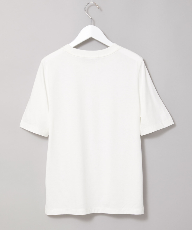 コットンブレンド ラメプリント Tシャツ
