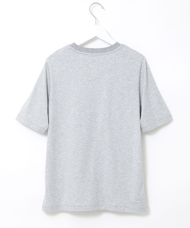 コットンブレンド ラメプリント Tシャツ