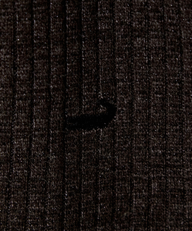 リブ ポロカーディガン