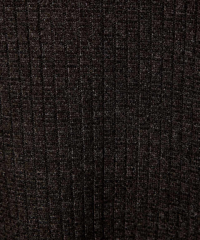 リブ ポロカーディガン