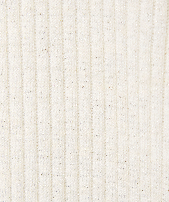 リブ ポロカーディガン