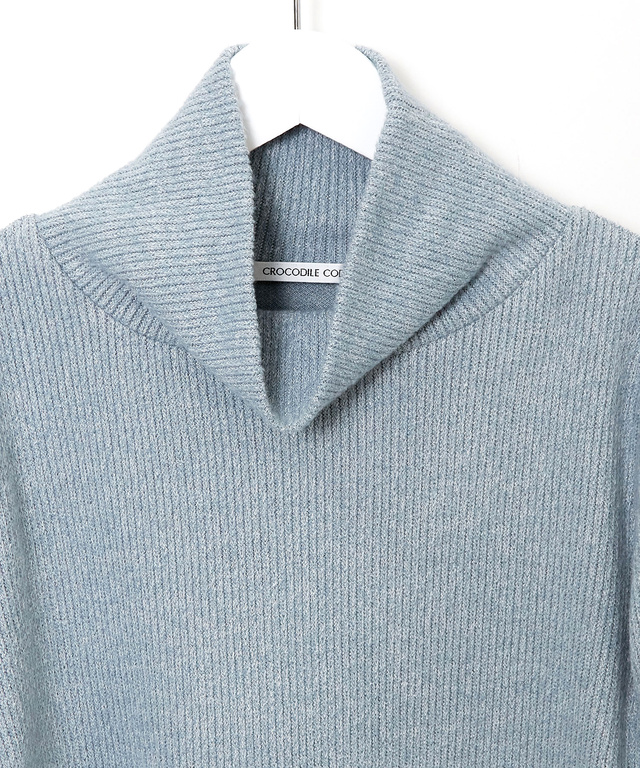 起毛 オフタートル カットソー