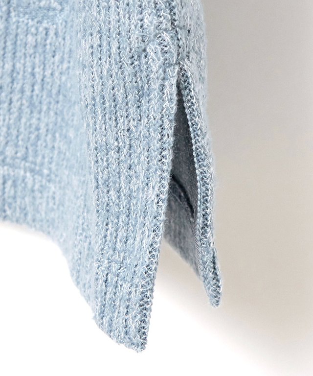 起毛 オフタートル カットソー