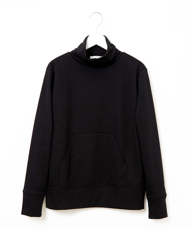 裏起毛 ポケット付き ハイネックカットソー