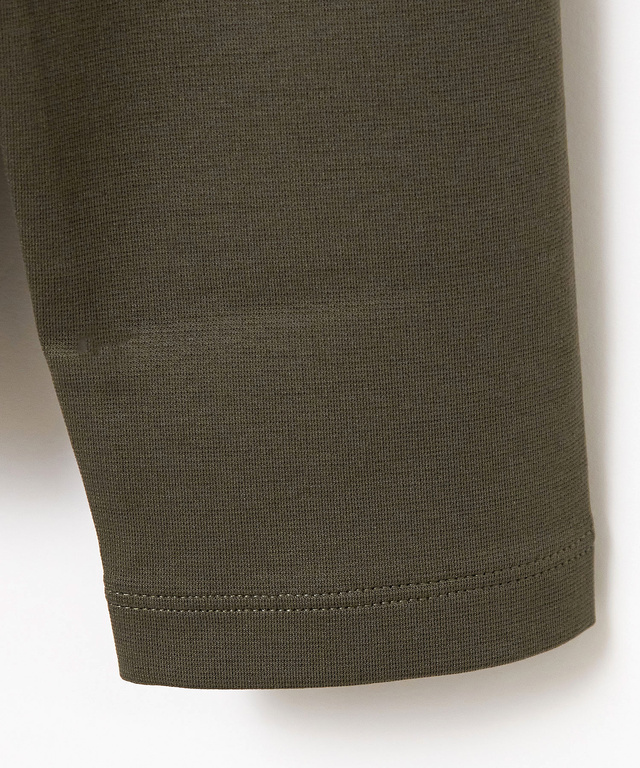 ボタン ハイネック カットソー