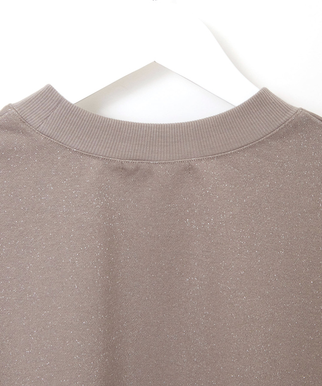 ラメ 裏毛 プルオーバー カットソー