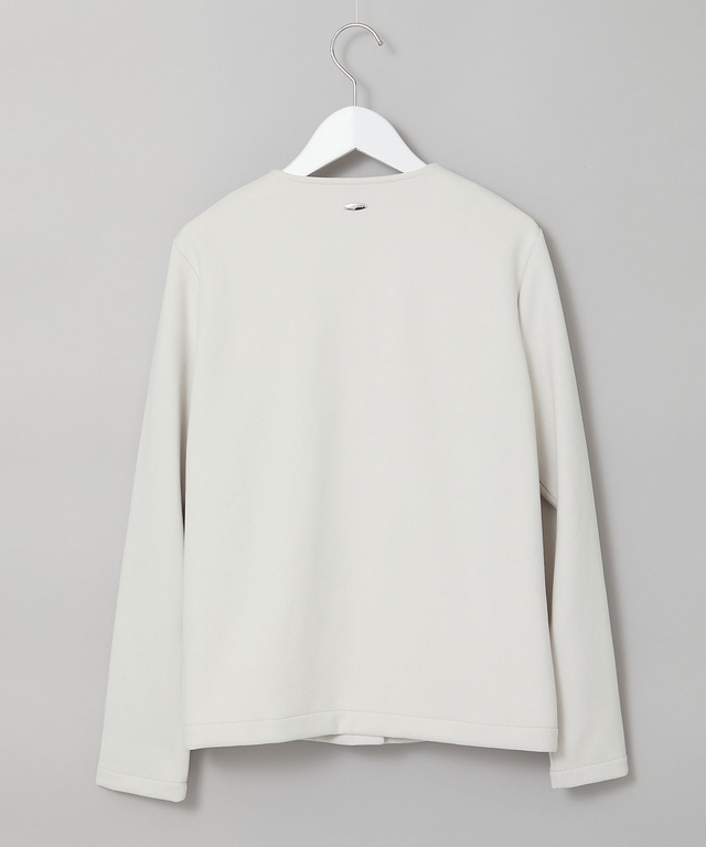 微起毛 ノーカラージャケット