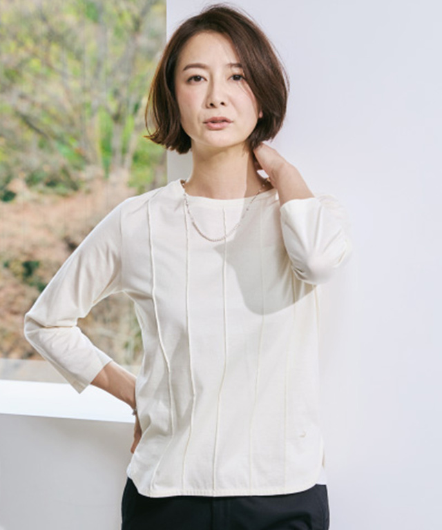 七分丈 リッチTシャツ【オンラインショップ・一部店舗限定】